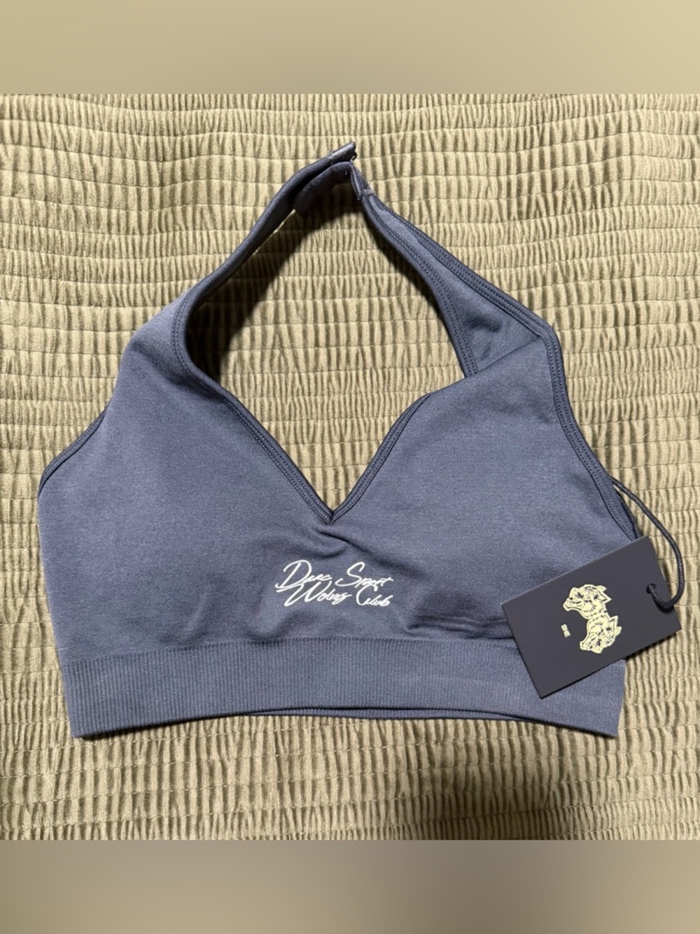 Darc Sport Slate Blue Halter Sports Bra